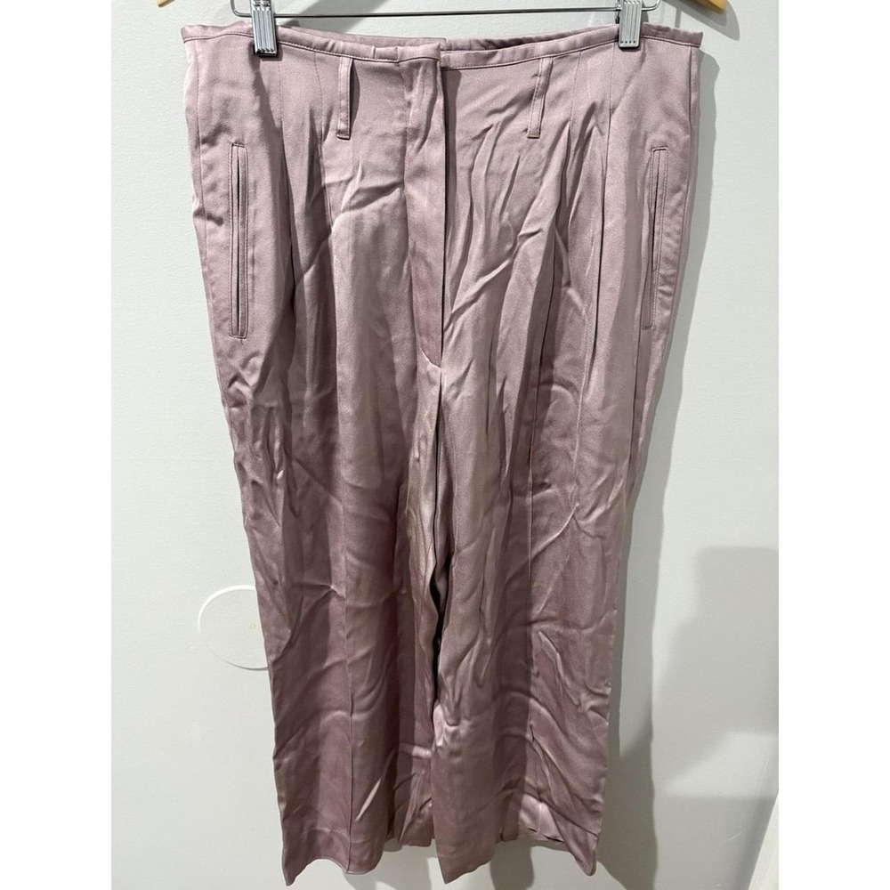 ETRO Silk Trousers Pants Pink Made in Italy Sz 46